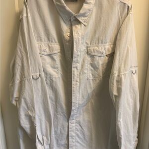 Columbia Men's Casual Button Down Shirt - Light Gray